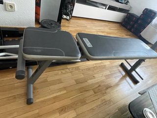 Gimnasio completo 108 kg + banco y barras