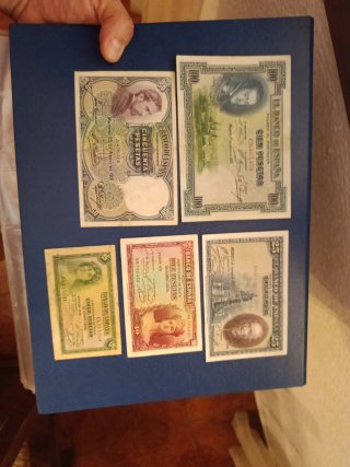 Lote de Billetes Españoles Antiguos