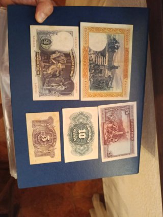 Lote de Billetes Españoles Antiguos
