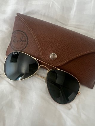 Gafas de Sol Ray-Ban Aviator Doradas Negras