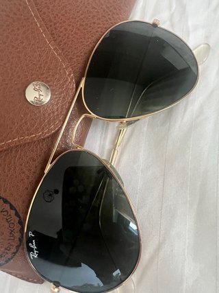 Gafas de Sol Ray-Ban Aviator Doradas Negras