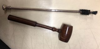 Estuche de madera y placa de plata con avantcargas