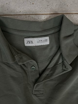 Polo Zara Verde Militare Ragazzo 9-10 anni