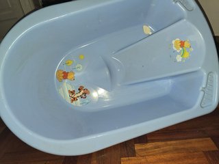 Bañera bebé infantil azul Winnie Pooh