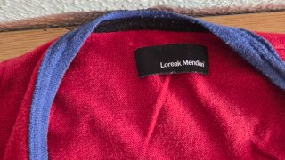 Chaqueta Loreak Mendian Rayas Azul/Rojo
