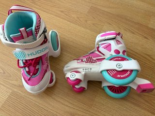 Patines extensibles Hudora niña rosa