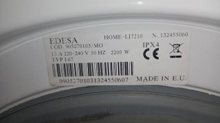 Bomba desagüe lavadora Edesa Home LI7210