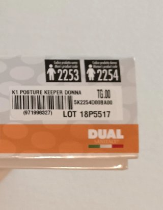 K1 Posture Keeper Dual Sanitaly TG 00 Donna