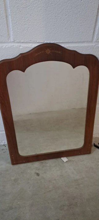Espejo antiguo de madera
