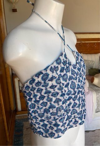 Top crop estampado Brownie