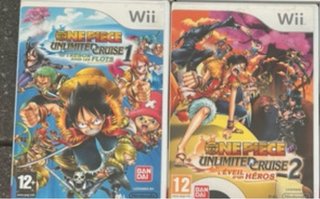 Lote 2 Juegos One Piece Wii