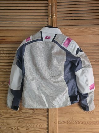 Chaqueta M Mujer Rosa y Blanca