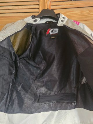 Chaqueta M Mujer Rosa y Blanca