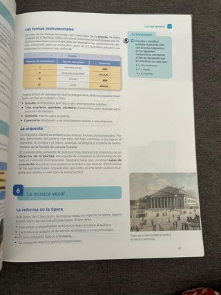 Música, historia de la música, ESO serie Escucha