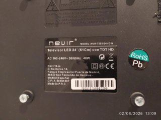 Televisión Nervi 24 pulgadas