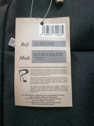 Mochila Pierre Delone Negra y Gris