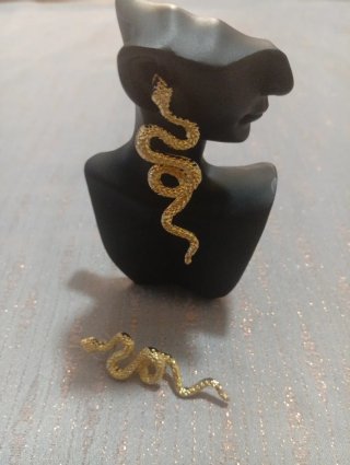 Orecchini Snake Stile Vintage A Perno