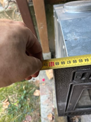 Hergom Chimenea Metálica con Cristal
