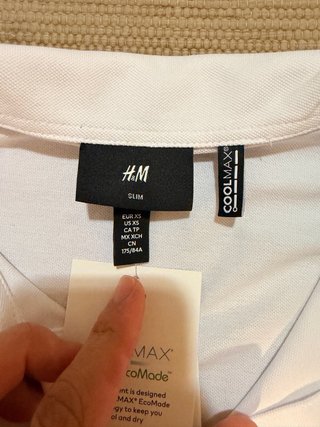 Polo H&M Blanco Talla XS