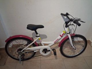 Bicicleta Denbike City 20 Rosa y Blanca