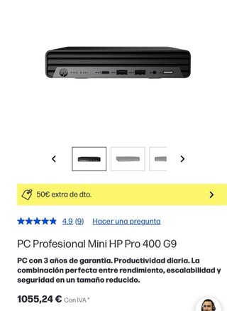 HP Mini 400 G9 Intel i5 Vpro