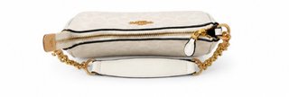 Bolsa Coach Bege Dourada