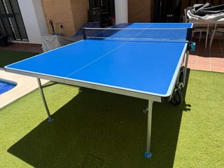 Mesa de Ping Pong Plegable con Ruedas