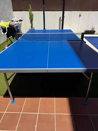 Mesa de Ping Pong Plegable con Ruedas