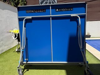 Mesa de Ping Pong Plegable con Ruedas
