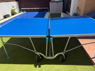 Mesa de Ping Pong Plegable con Ruedas