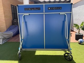 Mesa de Ping Pong Plegable con Ruedas