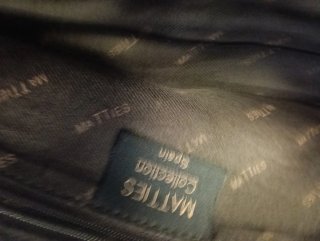 Bolso de hombro de piel marrón
