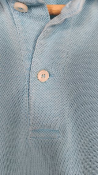 Polo Thomas Burberry Azul/Turquesa Talla XL