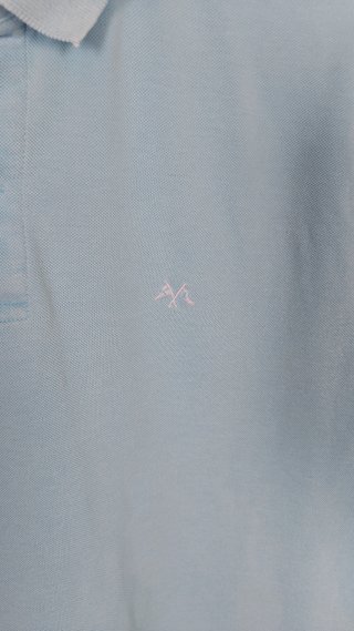 Polo Thomas Burberry Azul/Turquesa Talla XL