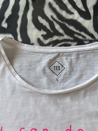Camiseta TEX blanca talla L