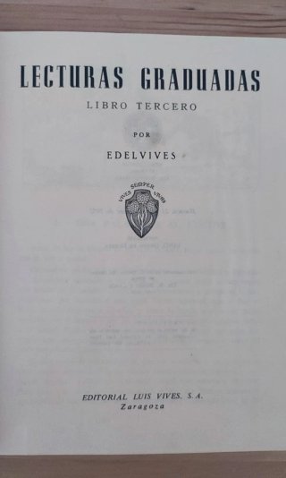 Lecturas Libro Tercero 1955