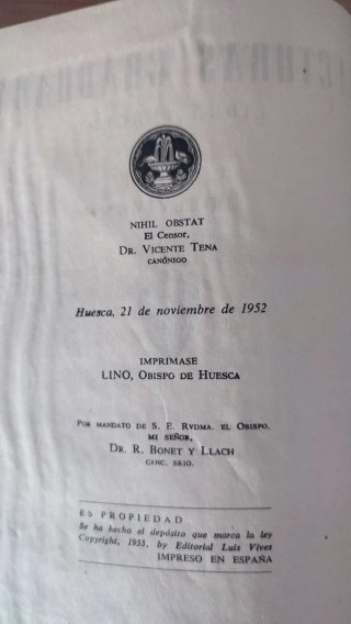 Lecturas Libro Tercero 1955