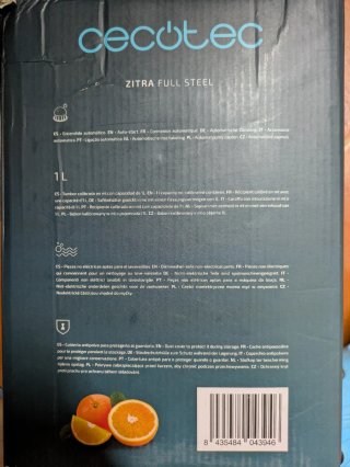 Exprimidor Cecotec Azul