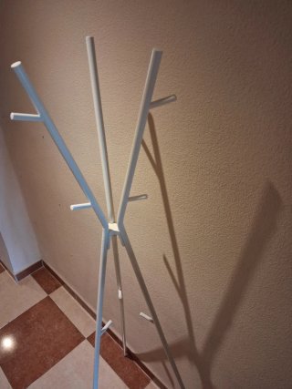 Perchero Árbol Blanco Metal