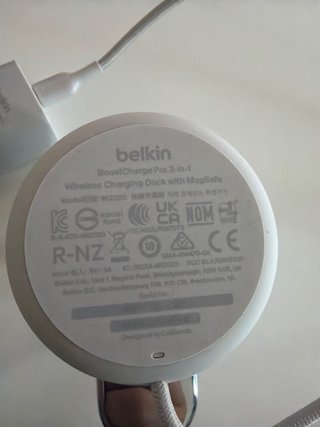 Cargador Inalámbrico Belkin iPhone y Apple Watch