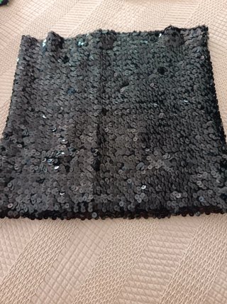Top lentejuelas negro y plateado