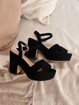 Zapatos Tacón Marypaz Negros Talla 36