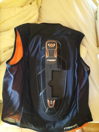 Chaleco IXON IX-AIRBAG U03 Negro Naranja L