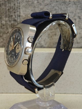 Difor Cronografo Acciaio Vintage Blu