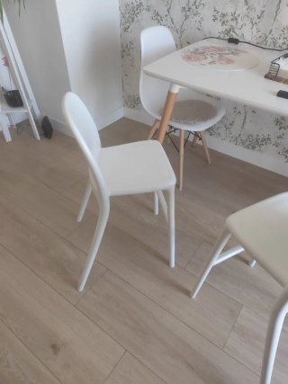 Silla Trona Policarbonato Plástico Blanca