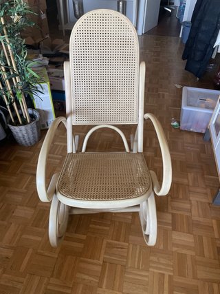 Mecedora antigua madera estilo balsa