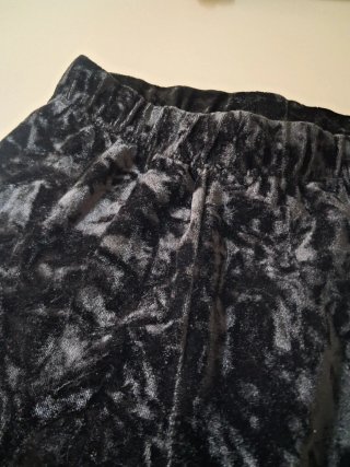 Leggings neri in velluto