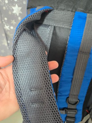 Mochila de senderismo camping azul 40l nueva