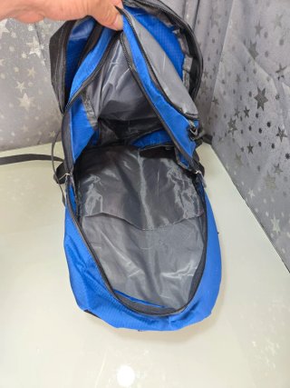 Mochila de senderismo camping azul 40l nueva