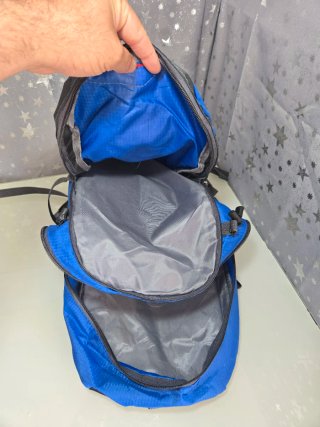 Mochila de senderismo camping azul 40l nueva